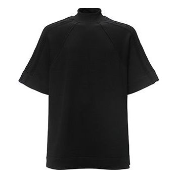Men's Y-3 Short Sleeve Stand Collar Black Y31D4H00210