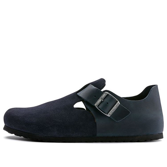 Birkenstock London Series Cowhide Suede Casual Shoe Blue Version 1013309