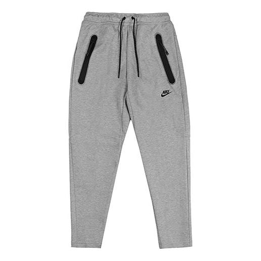 Nike Sportswear Tech Fleece Casual Sports Drawstring Long Pants dark g ...