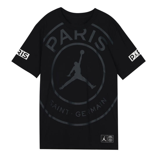 Air Jordan SS20 As M J Psg Logo Tee Paris Saint-Germain Flying Man Pattern Short Sleeve BQ8385-010