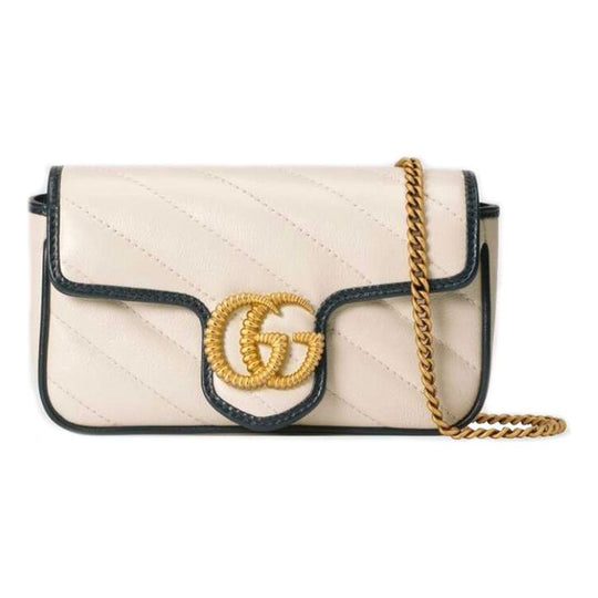 (WMNS) Gucci Marmont Series Shoulder Bag Mini White 574969-0OLFX-9085
