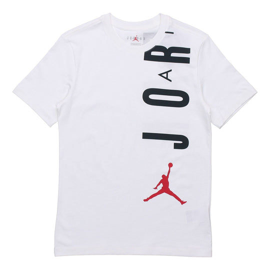 Air Jordan MENS Logo Print Sports Crew-neck Short Sleeve White CZ8403-100