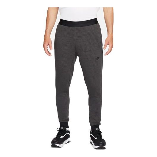 Men's Nike Therma-FIT Logo Micro Mark Breathable Lacing Bundle Feet Sports Pants/Trousers/Joggers Black DD6626-060