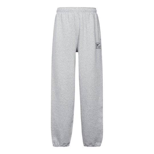 Nike x Stussy NRG BR Fleece Pant 'Grey' CT4312-063 - KICKS CREW