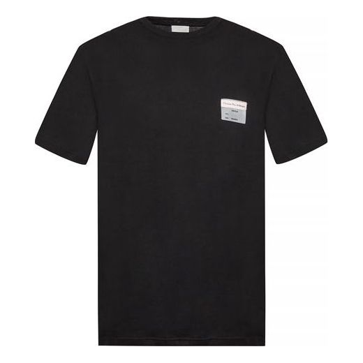 Men's DIOR Logo Short Sleeve Black 923J611B05330-C984
