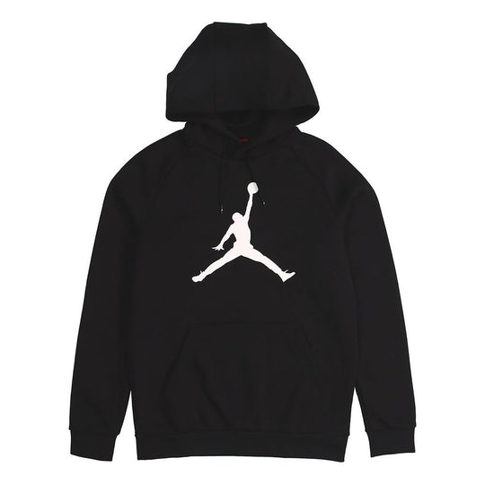 Air Jordan Large logo Printing Fleece Lined Pullover Black DA6802-010 ...