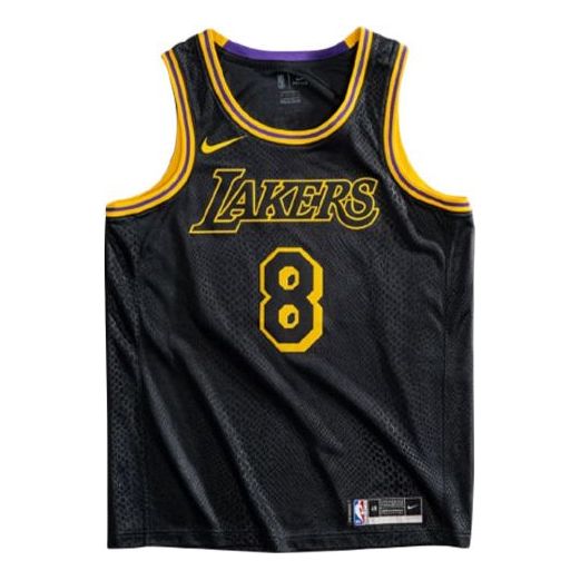 Men's Los Angeles Lakers 8 Kobe Bryant Nike Black Authentic Jersey