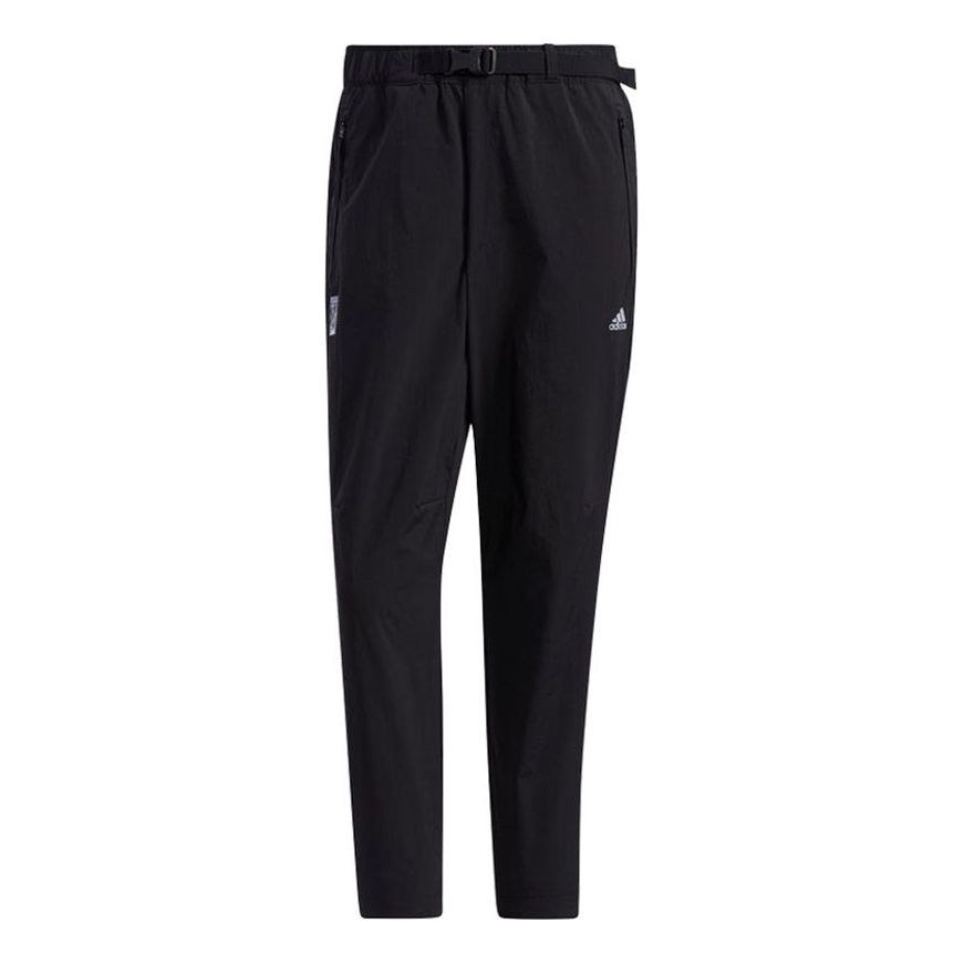Woven Pnt Solid Wv Lt CREW Black Pants - adidas Sports Casual KICKS Series Wj Color
