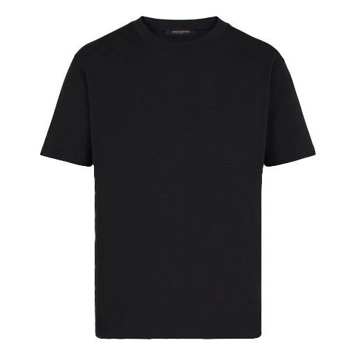 Louis Vuitton LV Half Damier Pocket Short Sleeve for Men Black 1A8HBP US L