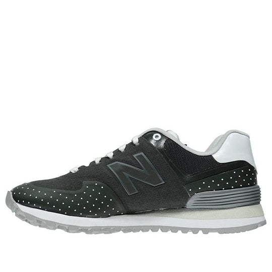 New Balance 574 Series Cozy Breathable Low Tops Casual Black White MTL574PD