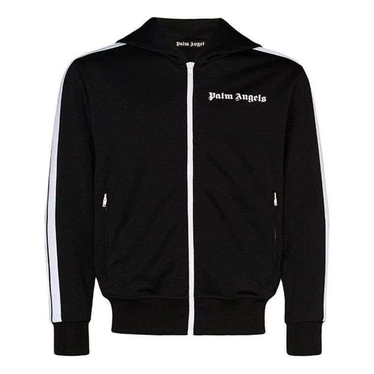 Men's PALM ANGELS Logo Sports Jacket Black PMBD025E20FAB0031001 - KICKS ...