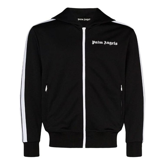 Men's PALM ANGELS Logo Sports Jacket Black PMBD025E20FAB0031001