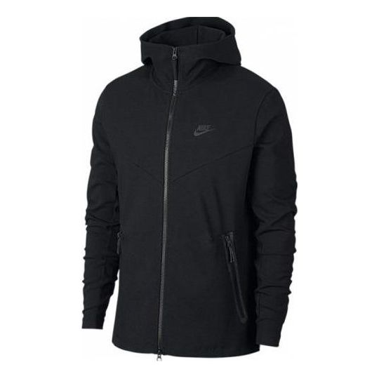 Nike Teck pack zipped hooded jacker 'Black' AA3785-010 - KICKS CREW