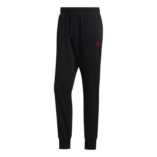adidas CNY Ft Pant Lacing Elastic Waistband Basketball Sports Pants Black GH4998