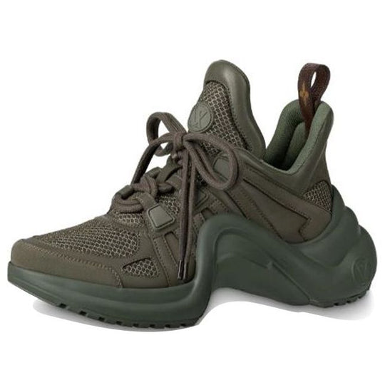 Louis Vuitton Green Archlight Chunky Sneakers It 42 | 12