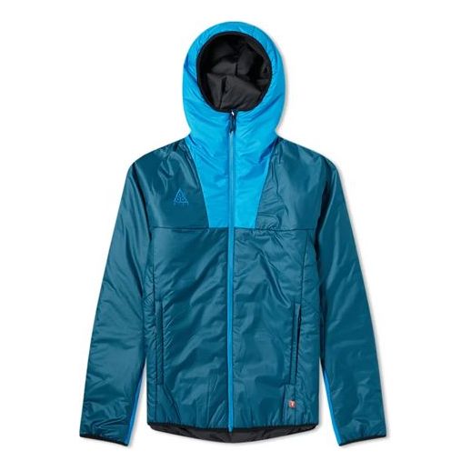 Nike ACG Synthetic Fill Jacket Colorblock Stay Warm Hooded Padded Jacket US Edition Blue CD7650-347