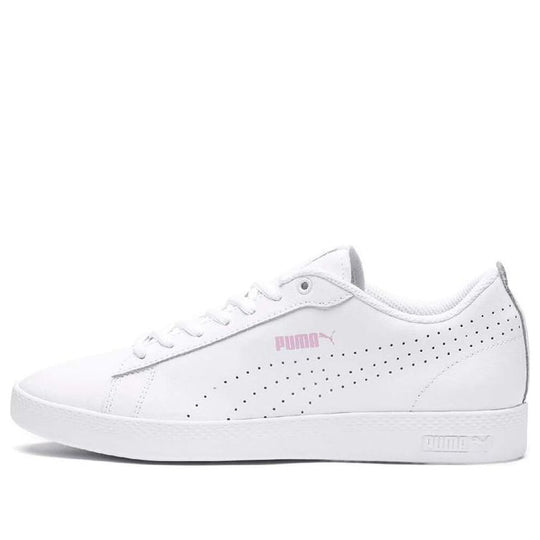 (WMNS) PUMA Smash Perf Casual Board Shoes White/Pink 365216-04