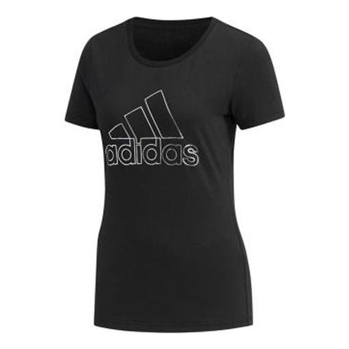 (WMNS) adidas Training Short Sleeve Black DY8680
