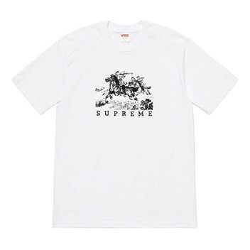 Supreme SS19 Riders Tee White SUP-SS19-714 T-shirt - KICKSCREW
