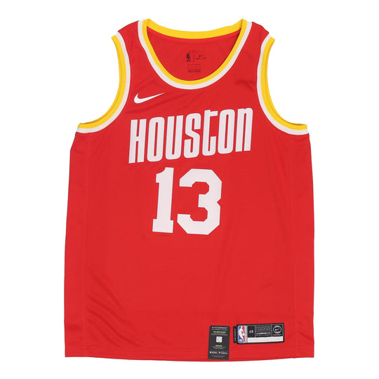 Men's Nike NBA Retro Basketball Jersey/Vest Houston Rockets James Harden No. 13 Red BQ8112-659