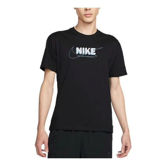 Nike SB Skateboard Logo Alphabet Printing Round Neck Sports Short Sleeve Black DR7764-010
