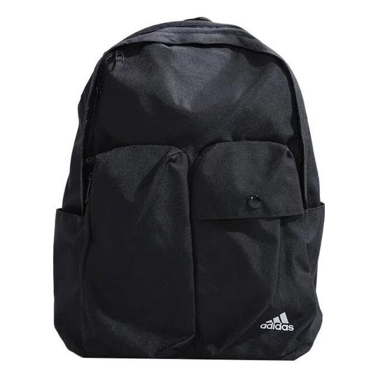 adidas 3D BACKPACK Small Logo Multiple Pockets Pure Black Backpack HP1452