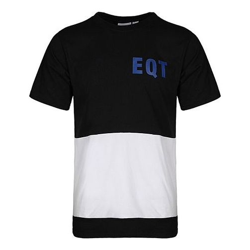 adidas originals EQT Colorblock Round Neck Short Sleeve Black White Colorblock DH5231