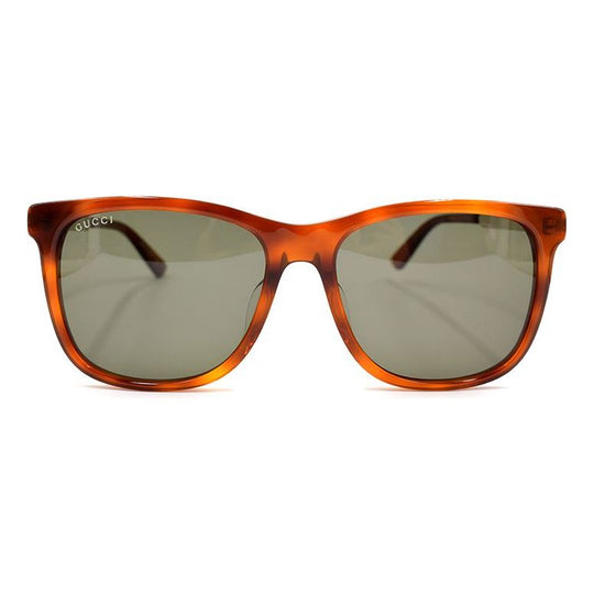 Men's GUCCI Classic Multi-Color Series Brown Gray GG0078SK-005 Sunglasses - KICKSCREW