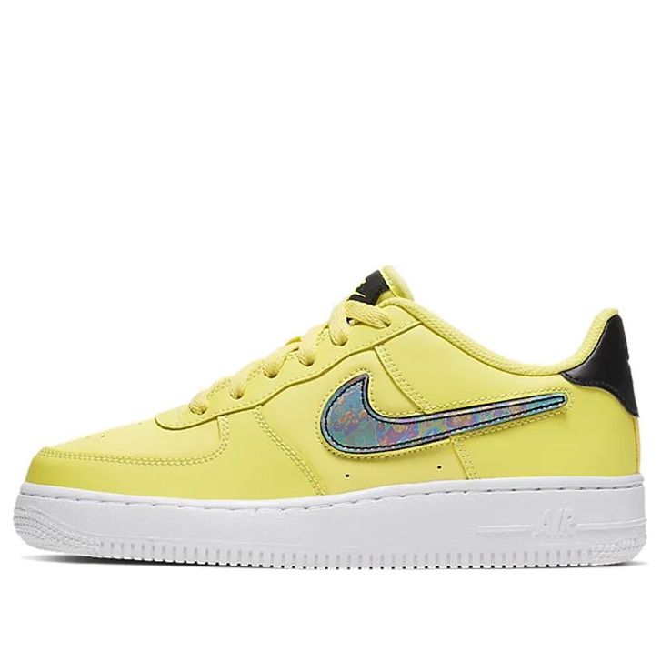 Nike Air Force 1 LV8 3 Big Kids' Shoe Size 4Y (Yellow/White) AR7446-700