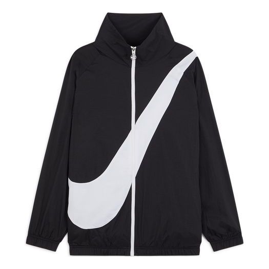 Nike Sportswear Woven Swoosh Jacket Large Logo Sports US Edition Black BV3685-011