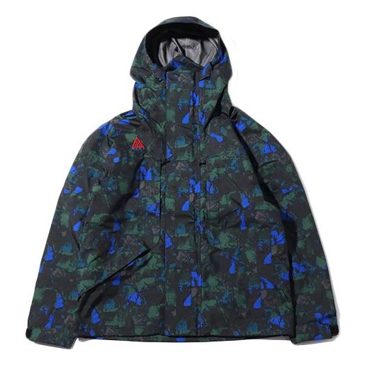 Nike Lab ACG Gore-Tex Allover Print Jacket 'Racer Blue Habanero Red' CI0428-416
