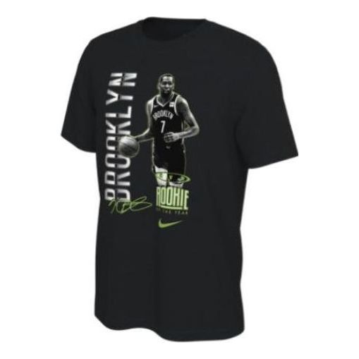 Nike NBA Brooklyn Nets Durant Alphabet Printing Round Neck Casual Short Sleeve Black DH3711-010