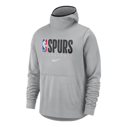 Men's Nike NBA Spurs Printing Alphabet Pullover Hooded Long Sleeves Gr ...