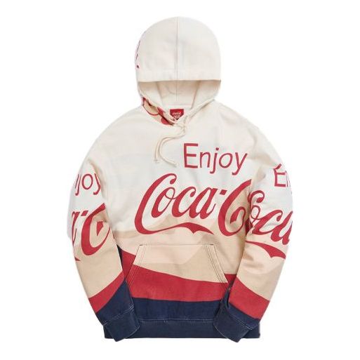 KITH x Coca Cola Crossover Moutains Logo hooded Drawstring Unisex Cream Yellow KH2522-115