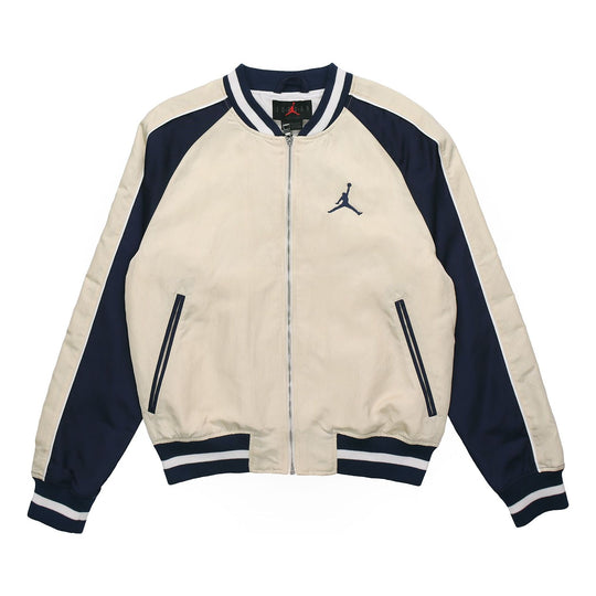 Air Jordan Remastered Souvenir Casual Sports baseball uniform Jacket White CD5772-271