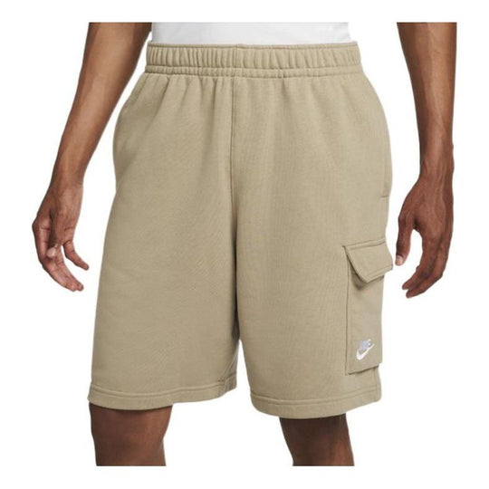 Nike Sportswear Club Cargo Big Pocket Solid Color Sports Shorts Khaki DD7015-247