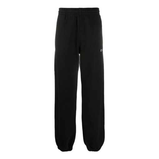Men's OFF-WHITE Straight Black Sports Pants/Trousers/Joggers OMCH029E20FLE0011001 Sweat Pants - KICKSCREW