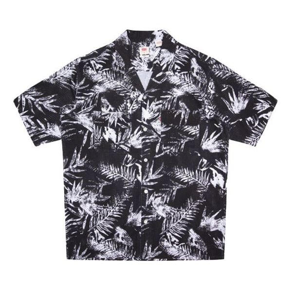 Men's Levis Loose Beach Short Sleeve Shirt Black 85492-0000-KICKS CREW