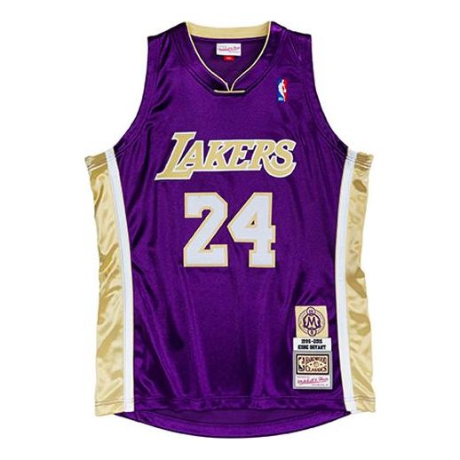 Mitchell And Ness Men NBA Los Angeles Lakers Road 1996-97 Kobe Bryant  Authentic Jersey (purple)