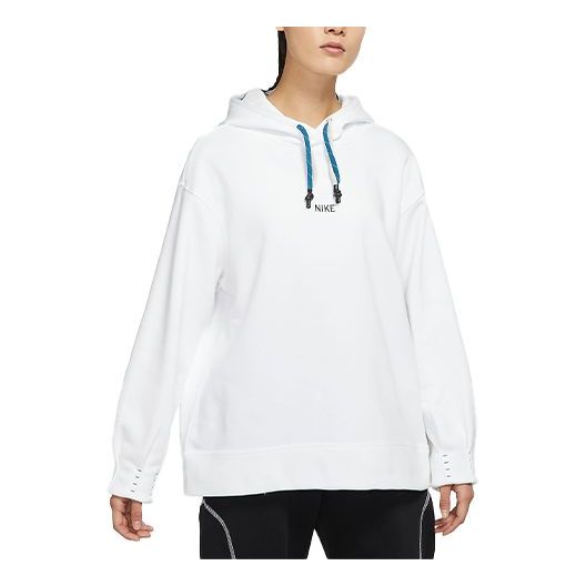 (WMNS) Nike Sportswear Loose Fleece Hoodie White DO7409-100