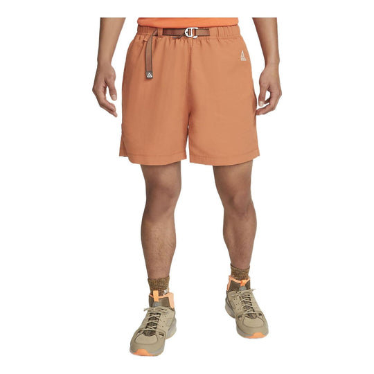 Nike ACG Solid Color Lacing Sports Shorts Orange CZ6705-872