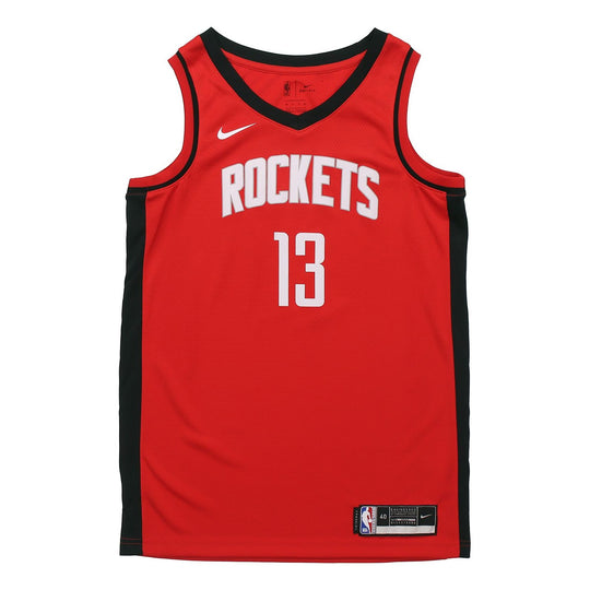 Nike NBA SW 20 Houston Rockets 13 James Harden Rockets Icon Edition 2020  Swingman Jersey Red CW3666-665