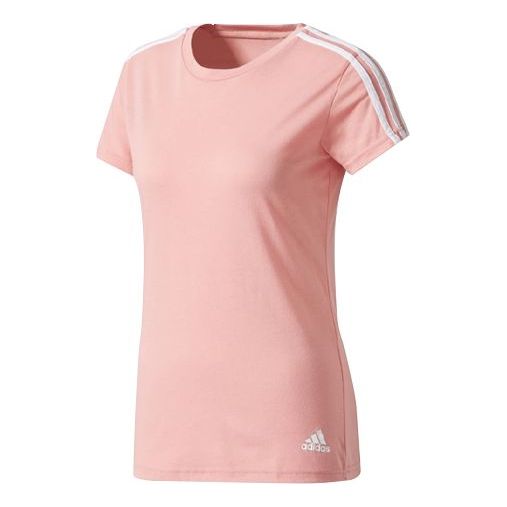 (WMNS) adidas Minimalistic Sports Short Sleeve Pink Red CZ5779