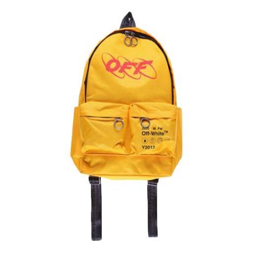 OFF-WHITE Industrial Y013 Backpack 'Yellow/Red' OMNB003F19C360166020 Backpack - KICKSCREW