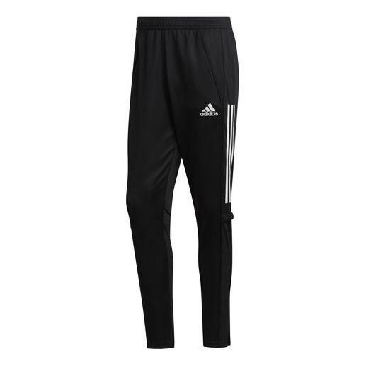 adidas Knitted Casual Sports Running Long Pants Men Black EA2475