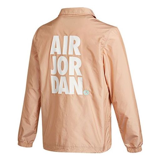 Air Jordan Letter Printing Sports Jacket  'Pink' CZ4825-805