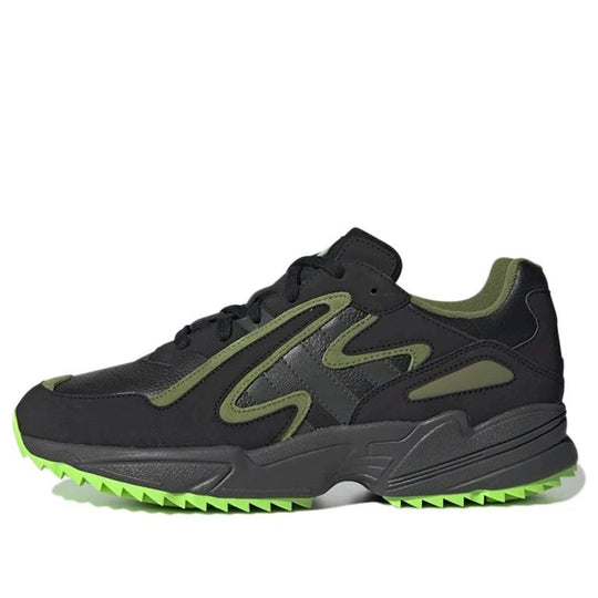 originals Yung-96 Cozy Wear-Resistant Running Shoes Black Green - KICKS CREW