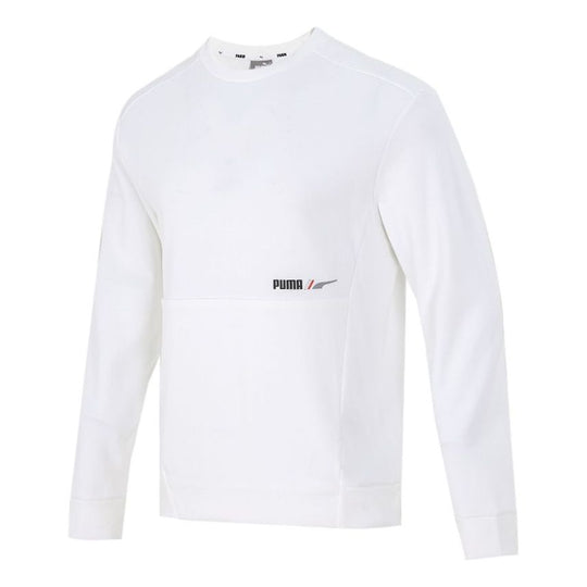 PUMA Training Sports Breathable Round Neck Pullover White 846532-02