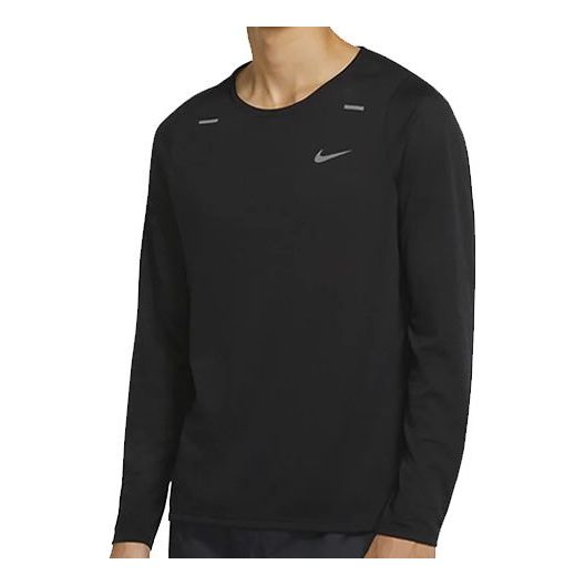 Nike Rise Dri-FIT Running Quick Dry Sports Long Sleeves Black CJ5425-010