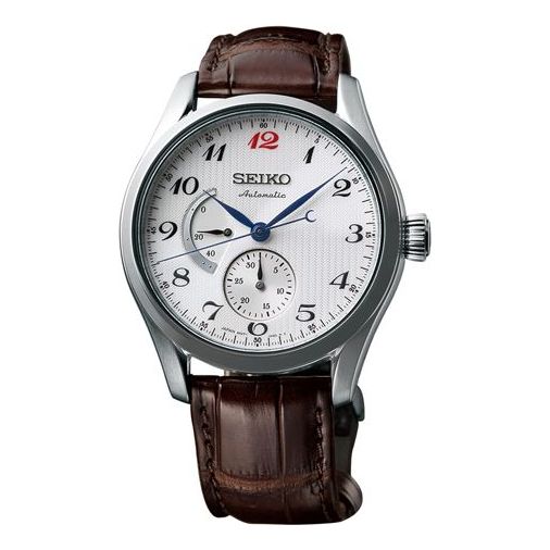 Men's SEIKO Presage Mechanical White Brown SPB041J1 Watches - KICKSCREW